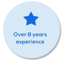 over 8 Years of experience