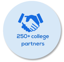 250+ College partners